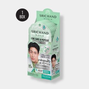 [6 ซอง/กล่อง] ศรีจันทร์ แอคเน่ แคร์ เอไอ เปปไทด์ 15เอ็กซ์ แอมพูล มาส์ก 18 มล.